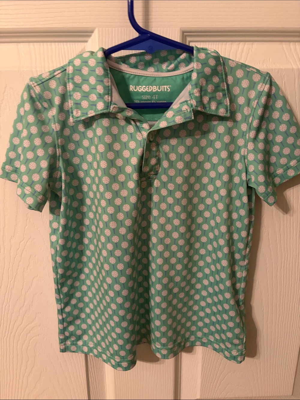 RuggedButts Boys 4T Golf Ball Polo Shirt
